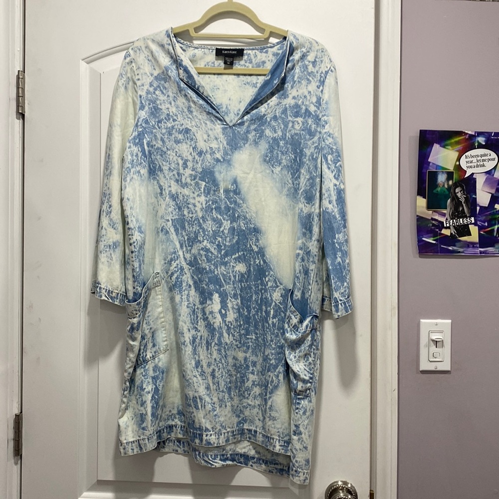super cute bleach tie dye karen kane dress